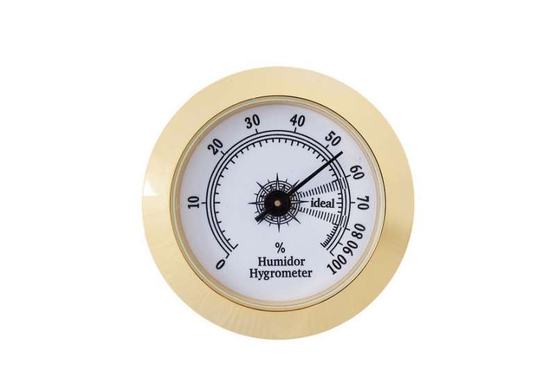 Spiral hygrometer 50 mm brass